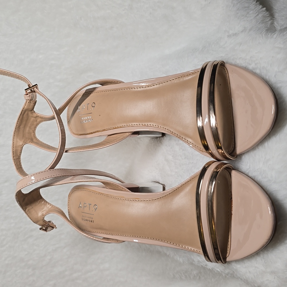 NEW Apt. 9 Women's Blush Strappy Heels 11